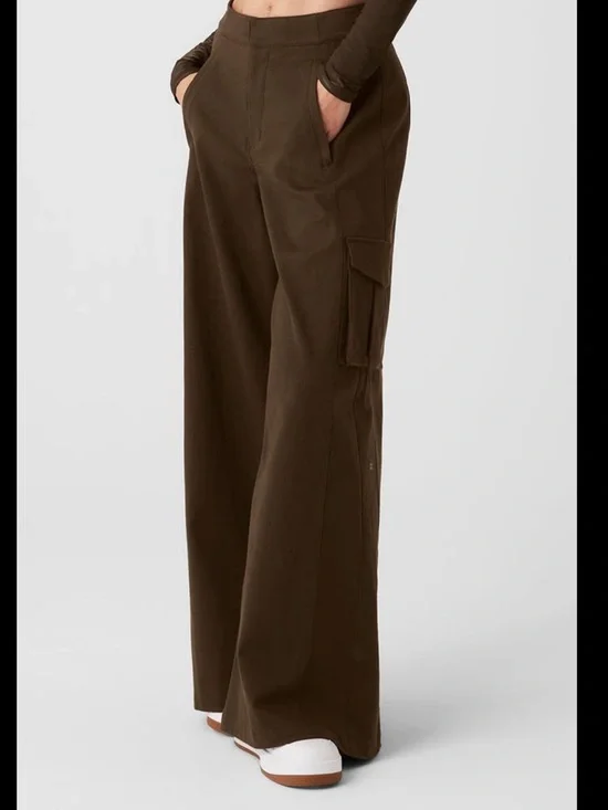 ALO Show Off Cargo Wide Leg Trousers - Picture 3 of 5